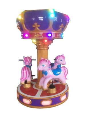 China Rides Castle Carrousel Kids Arcade Rides Mini D1400*H2000mm For Indoor Centre for sale