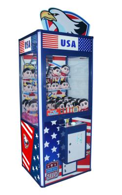 China USA Style Crane Amusement Machine Vertical Fun Toy Crane Game Machine for sale