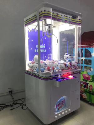 China High Strength Full Iron Box Claw Crane Machine With Coloful Toys Snow White for sale