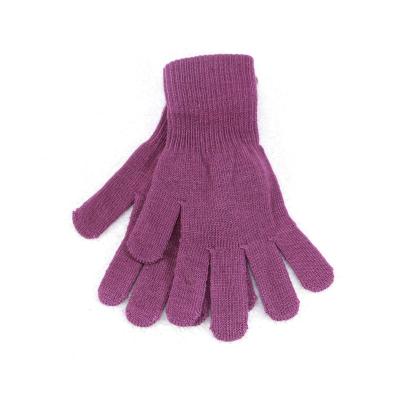 China HZS-13231 Warm Fashion Knitted Winter Glove Plain Style Mitten for sale