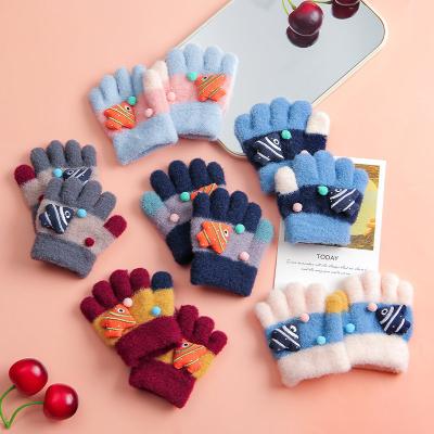 China HZS-10001 Fashion Cute Animal Finger Winter Warm Knitted Gloves for sale