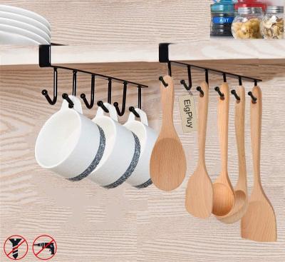 China Viable 6-Hook Under Cabinet Cup Hanger for sale