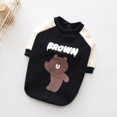 China Cheap Stocked Price 100% Cotton Dog Pet T Shirts For Pet Clothes Dog Sweater Manufacturer for sale