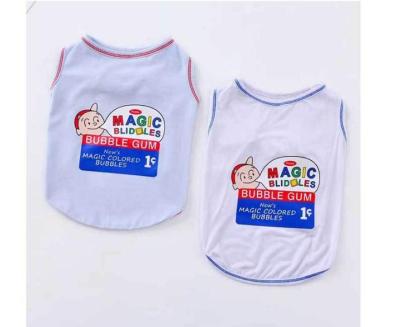 China Wholesale High Quality Pet Dress Dog Stocked Sleeveless Vest For Pet Clothes for sale