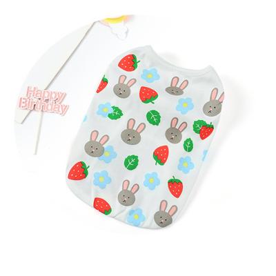 China Pet Puppy Vest Summer Breathable Sleeveless T-shirt Cute Stocked Clothes For Dogs for sale