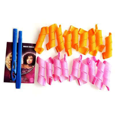 China 18pcs/set 20cm Easy To Use Spiral Curling Hot Magic Roller DIY Hair Curve Tool Styling Tools For Home Or Commercial for sale