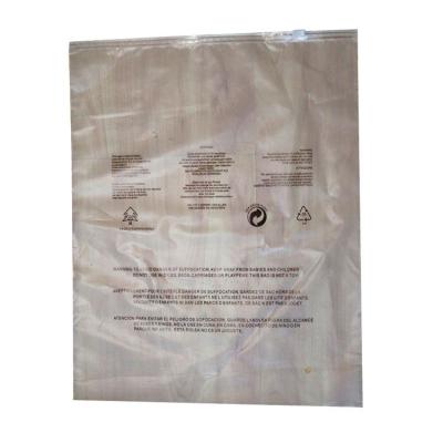 China Matte Print Recyclable Custom PE Zipper Lock Frosted Plastic Packaging Bag For Clothes for sale