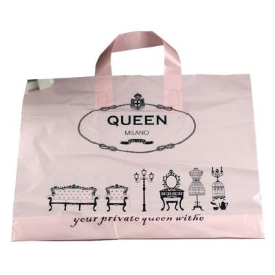 China Recyclable Factory Price Custom Logo Printed Ldpe Hdpe Plastic Die Cut Carrier Shopping Packaging Bags for sale