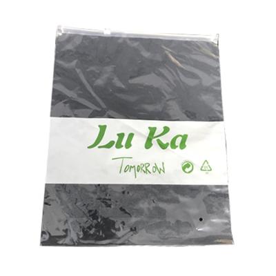 China Recyclable Custom Clean Logo Printed Clothing Biodegradable Clear Plastic Travel Garment Bags for sale