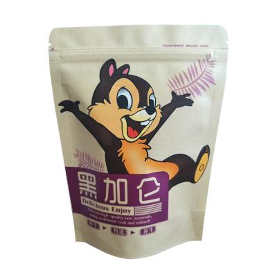 China Factory Price Disposable Chinese Food Custom Zipper Lock Holder Up Pouch Compound Plastic Bag for sale