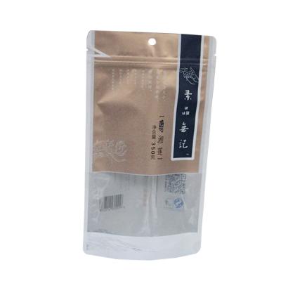 China Multi-size Disposable High Quality Chicken Gasoline Flour Sealed Zipper Compound PP Paper Bag for sale