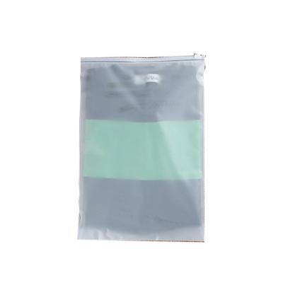 China Factory Price Recyclable Degradable Zip Lock Biodegradable Plastic Bag Logo Frosted Plastic Bag for sale