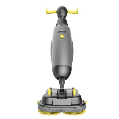 China Hotels New Arrival Mini Battery Floor Scrubber With 4L Solution Water Tank for sale