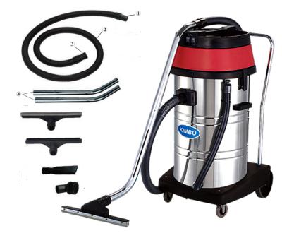 China Wet /dry suction 80L 3000W stainless steel water filter strong vacuum cleaner for sale commercial industrial vacuum cleaners prices for sale
