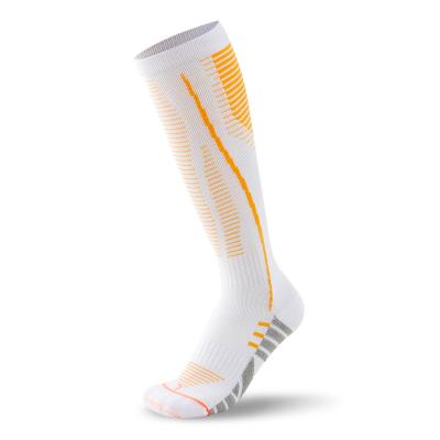 China Breathable 2022 China Made Women Color High Butt Knee Sport Soccer Socks For Football for sale