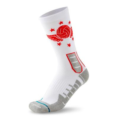 China 2022 New Design Long Tube Deodorant Anti Slip Sport Volleyball Socks Breathable Socks for sale