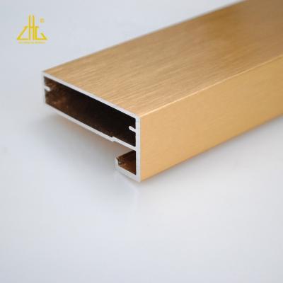 China Zhonglian Modern Aluminum Profile Handle Sliding Door Wardrove / Aluminum Cabinet Handles Handle Profile for sale