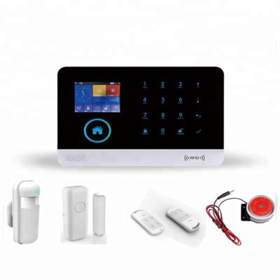 China Newest touch screen home wireless wifi alarm system kit for sale