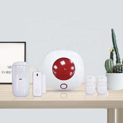 China ABS plastic mini alarm wireless siren with lighting for sale