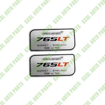 China 1 paar voor Mclaren 765LT Trim Metal Naambord Logo Badge, Aluminium Naambord Sign Te koop