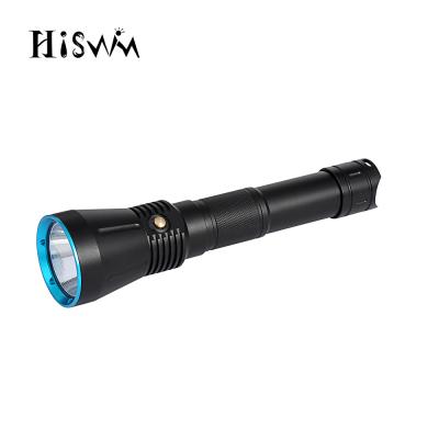 China Hiswim SST70 LED Flashlight Dive Torch Camping Rechargeable Waterproof Underwater Fishing Light for sale