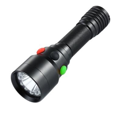 China Hot J.DELIGHT XPE Emergency Led Torch Oplaadbare Spoorweg Tricolor Signal Lamp Zaklamp Railway Led Flashlight for sale