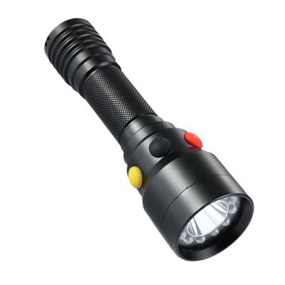 China Emergency Factory Red White Yellow White Red Led Rechargeable Railway Signal Torch Flashlight With Magnet for sale