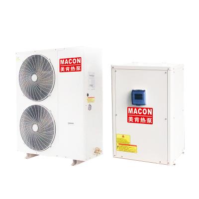 China Macon 20KW heat pump split EVI DC inverter outdoor air source heat pump for floor heating for North America for sale