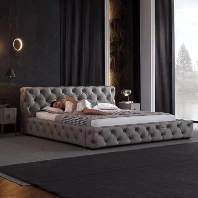 China Modern high quality premium bedroom furniture created Italy design minimalist style bed for sale