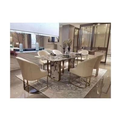 China Modern Modern Italian Dining Table Set Luxury Wood Table Dining Table Set for sale