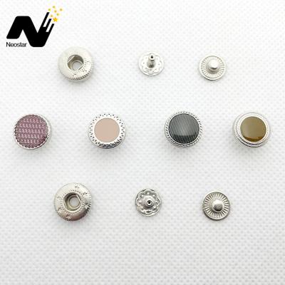 China Washable Wholesale Button Customized Brand Logo Metal Snap Button For Decoration for sale