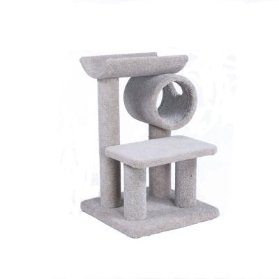 China Sustainable New Design Wholesale Pet Climbing Carpet Scratcher Medium Cat Tree Furniture for sale