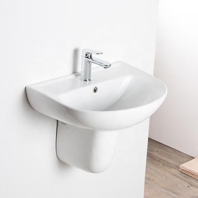 China Modern high quality sanitary ware F-806 free standing wall hung bathroom sinks ceramic basin for bathroom for sale