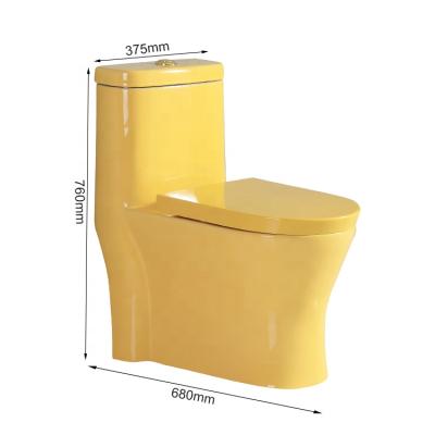 China Yellow Color Mini Indoor Chemical Specialty Manila Bizarre Double-flush FANNISI Bathroom Hidden Toilet For Sale for sale