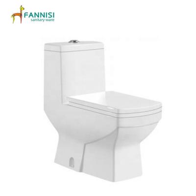 China Hot Selling Double-flow Toilet Lavatory Washdown Toilet Set One Piece Sanitary Ware for sale