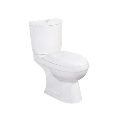 China Double-flush ceramic cheap price with good quality low moq washdown two piece toilet for sale