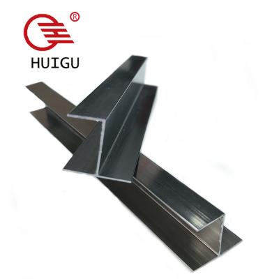 China Traditional High Qualify H Shaped Profile Dark Edging Aluminum Toilet Partition for sale