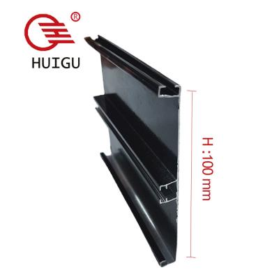 China Traditional Black Color Wall Foot Pedestal Edging Cabinet Foot Card Slot Aluminum Wire Panel for sale