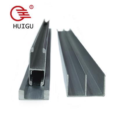 China Modern Aluminum Sliding Track Used In Showcase 5-8 Mm Aluminum Sliding Door Bathroom Or Cabinet Track Set for sale