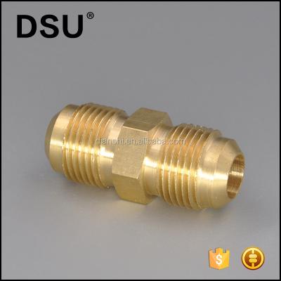 China Gas / Brass Flare X Hex Head Compression Unions Oil Water Tube Adjustment Double Brass Flare Unions Flare for sale