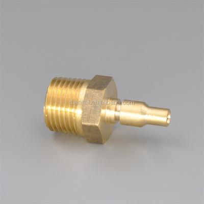 China Connect Pipes Fitting Brass Pipe Joint Pipe Connector Brass Nipple Fitting for sale