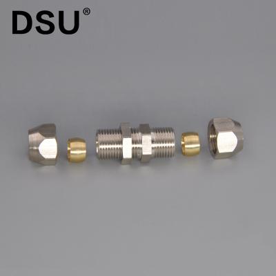 China Equal Shape Brass Gas Hose Fitting Brass Gas Hose Fitting Compression Fitting for sale