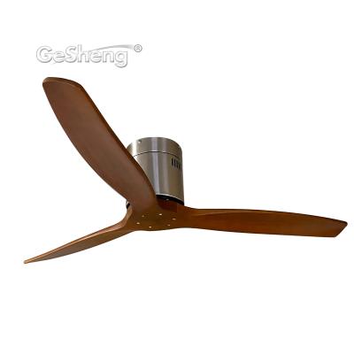 China Air Cooling Fan Size Quality 3 Blades Dc Motor Solid Wood Remote Control Ceiling Fan for sale