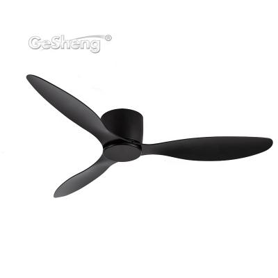 China Modern simple black bldc ABS fans 3 blades DC remote control air cooling +Decorating ceiling fan for sale