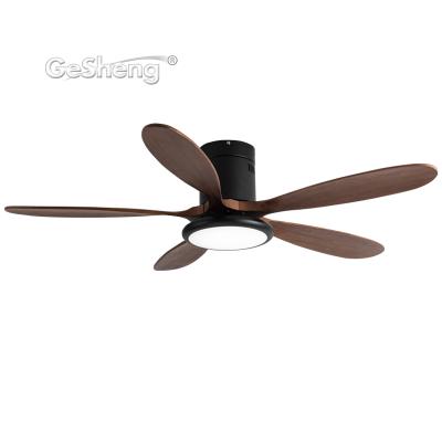 China Nordic style forward and reverse fan in ceiling wood blades DC bldc cele remote control fan with light for sale