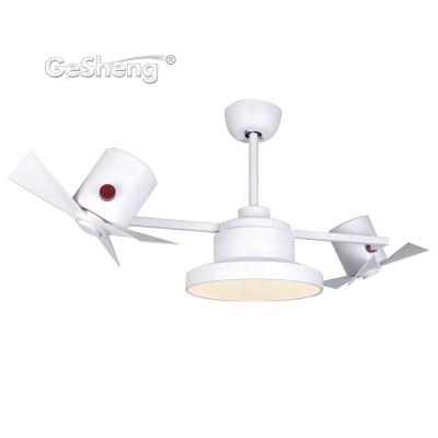 China 42 Inch Modern 360 Degree AC Motor Rotating Plastic Remote Control Ceiling Fan ABS Blades With Chandelier for sale