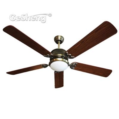 China Retro Retro Style 56 Inch Remote Control Chandelier Antique Ceiling Fan Cele Fan 5 Plywood Blades for sale