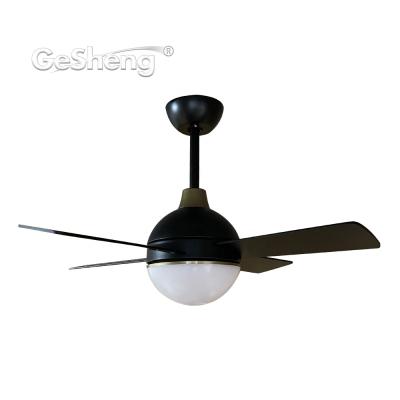 China 48 inch abanico modern simple modern dc plywood spherical design remote control blades techo fan lamp for sale