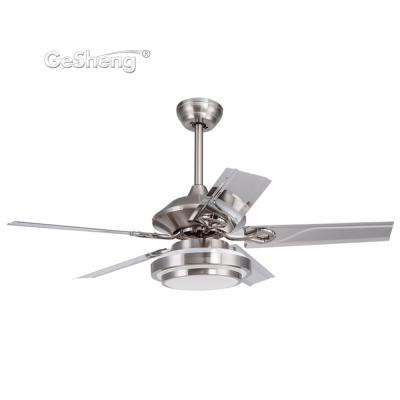 China GESHENG Modern Simple Strong Wind Metal Blades DC Motor Stainless Ceiling Fan for sale