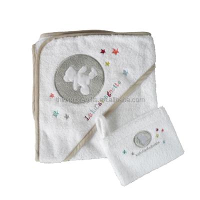 China QUICK DRY 100% cotton hooded towel for baby custom made hooded towel for sale